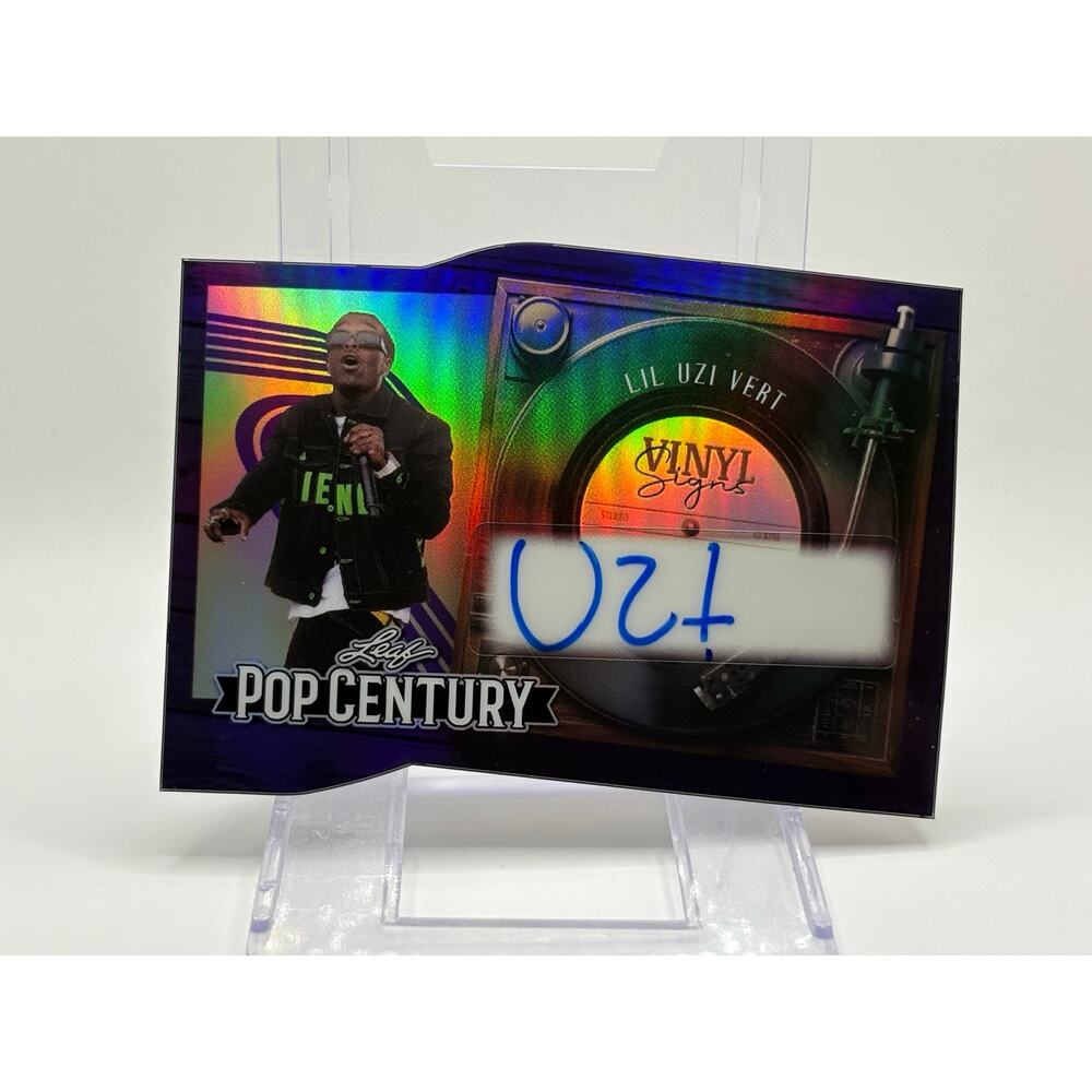 2026 Leaf Pop Century Lil Uzi Vert Vinyl Signs Prismatic Purple Auto 5/7 SP Rap